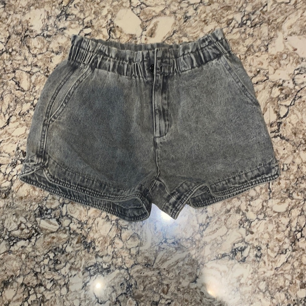 thread and supply green denim shorts!